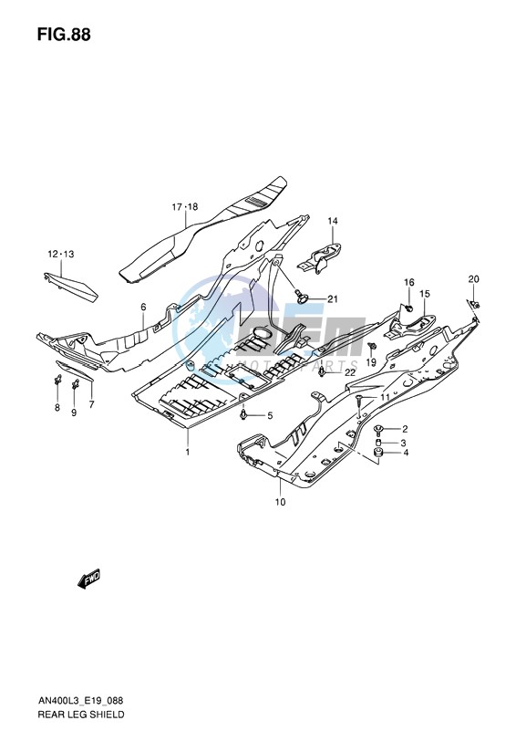 REAR LEG SHIELD