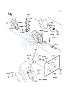 VN1600 CLASSIC TOURER VN1600D6F GB XX (EU ME A(FRICA) drawing Taillight(s)