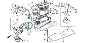 VT1100C SHADOW drawing AIR CLEANER