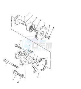 TZR RR 125 drawing WATER PUMP