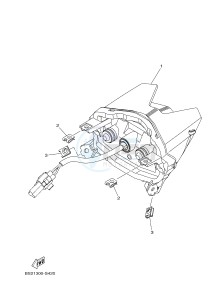 MTN850 MTN-850-A MT-09 ABS (BS2B) drawing TAILLIGHT