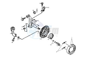 DXR QUAD - 250 cc drawing BRAKE SHOES HOLDER