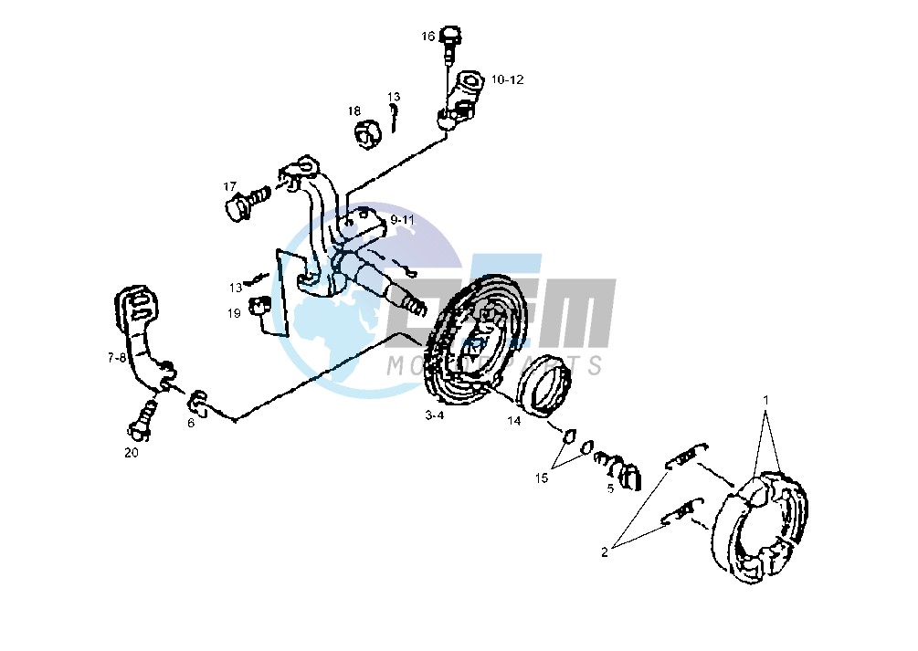 BRAKE SHOES HOLDER