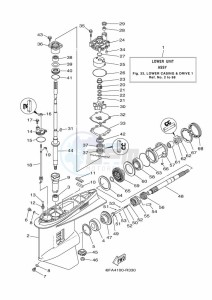 F175AETL drawing PROPELLER-HOUSING-AND-TRANSMISSION-1