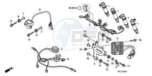 CBR600RRA Australia - (U) drawing SUB HARNESS