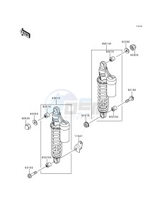 ZR 1100 C [ZRX1100] (C3-C4) drawing SUSPENSION_SHOCK ABSORBER