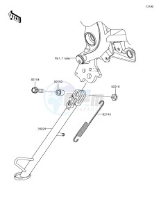 VERSYS 650 ABS KLE650FHF XX (EU ME A(FRICA) drawing Stand(s)