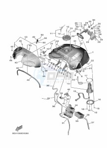 XSR900 MTM890 (BEA1) drawing FUEL TANK