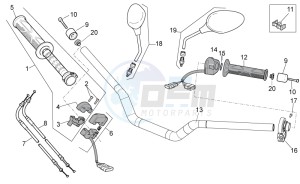 Tuono V4 1100 Factory USA-CND (NAFTA) (CND, USA) drawing Handlebar - Controls