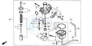 XLR125R drawing CARBURETOR