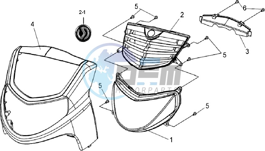 FR PLATE / HEAD LIGHT