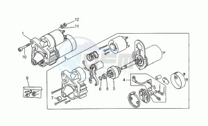 V 75 750 PA Vecchio Tipo PA Vecchio Tipo drawing Starter motor