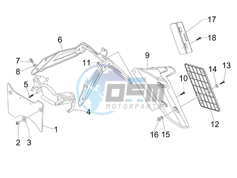 Rear cover - Splash guard