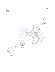 KVF 650 A [PRAIRIE 650 4X4] (A1) [PRAIRIE 650 4X4] drawing FRONT HUB