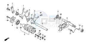 NX650 500 DOMINATOR drawing SHIFT DRUM