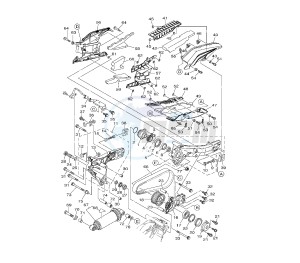 XP T-MAX 530 drawing REAR ARM AND SUSPENSION