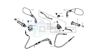 RED DEVIL 50 L6 drawing CABLES / BRAKE LEVER