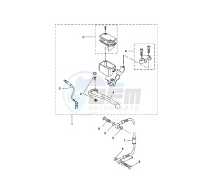 YQ AEROX 50 drawing REAR MASTER CYLINDER