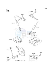 KVF700 D [PRAIRIE 700 4X4 TEAM GREEN SPECIAL EDITION] (6F) D6F drawing IGNITION SYSTEM