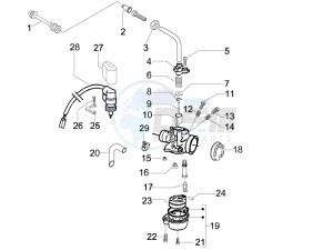 Stalker 50 Naked drawing Carburetors components