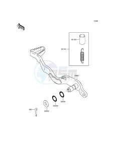 KLX250 KLX250SGF XX (EU ME A(FRICA) drawing Brake Pedal