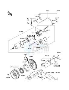 KVF750 4x4 KVF750LCS EU GB drawing Starter Motor