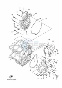 MT-07 ABS MTN690-U (B8M2) drawing CRANKCASE COVER 1