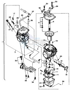 XV VIRAGO 750 drawing CARBURETOR