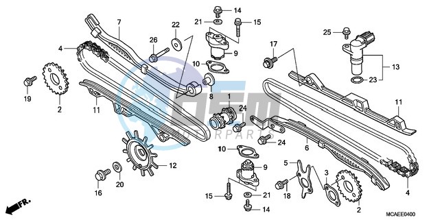 CAM CHAIN/TENSIONER