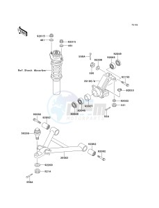 KAF 620 B [MULE 2520 TURF] (B1-B5) [MULE 2520 TURF] drawing FRONT SUSPENSION