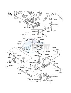 KVF750 4x4 KVF750A7F EU GB drawing Rear Suspension