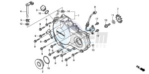 CBR900RE drawing RIGHT CRANKCASE COVER