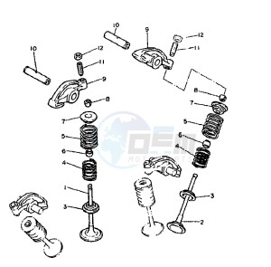 XV DX VIRAGO 535 drawing VALVE