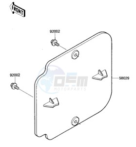 KX 250 D [KX250] (D1) [KX250] drawing NUMBER PLATE