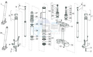 Stelvio 1200 1200 drawing Front fork