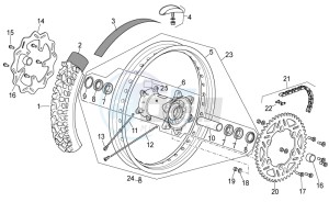 RXV 450-550 drawing Rear Wheel