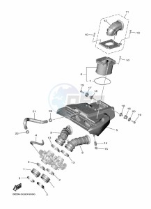 YZF690 YZF-R7 (BEB4) drawing INTAKE