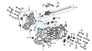 JET EURO X 50 BC ENGINE drawing CRANKCASE