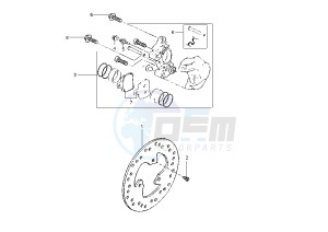 YP MAJESTY 125 drawing REAR BRAKE CALIPER