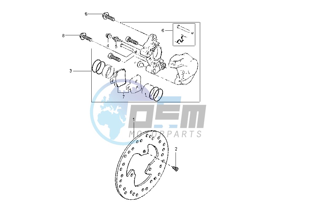 REAR BRAKE CALIPER