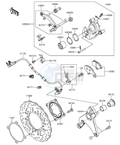 Z1000 ZR1000FEFA FR GB XX (EU ME A(FRICA) drawing Rear Brake