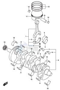 GSX-R1000 ARZ drawing CRANKSHAFT