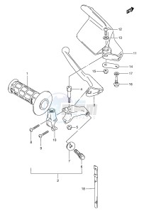 DR350 (E1) drawing LEFT HANDLE LEVER (E24)