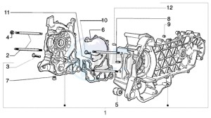 Beverly 125 RST drawing Crankcase