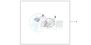 NC700SD NC700S Europe Direct - (ED) drawing KIT  RELAY SET