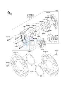 VN 2000 A [VULCAN 2000] (A6F-A7F) A7F drawing FRONT BRAKE