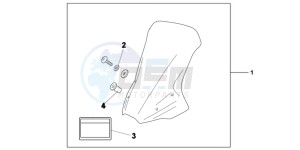 VFR1200XDC drawing TOURING SCREEN