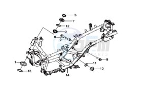 GTS 125 EURO 3 drawing FRAME