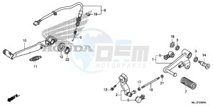 NC700XDE NC700XD 2ED - (2ED) drawing PEDAL