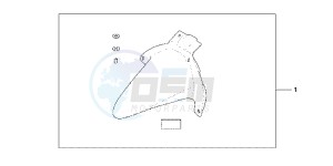 CBR600RRC drawing RR FENDER